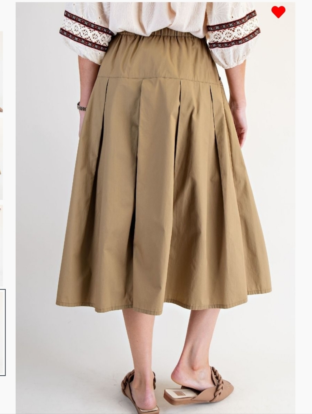 NEW!!! Easel Los Angeles Khaki Wide Leg Shorts with Pleats,NWT, S,M,L - Picture 5 of 5